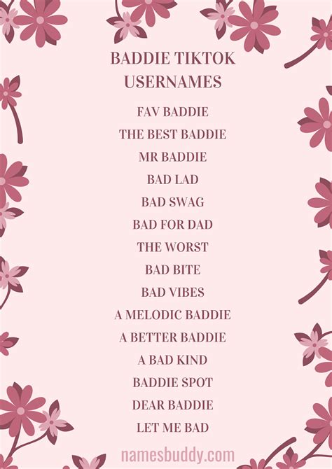 Aesthetic Usernames. . Username for tiktok for girl baddie